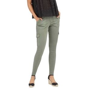Spanx Pull On High Rise Stretchy Cargo High Rise pants L Utility Stretchy Green